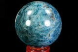 Bright Blue Apatite Sphere - Madagascar #83081-1